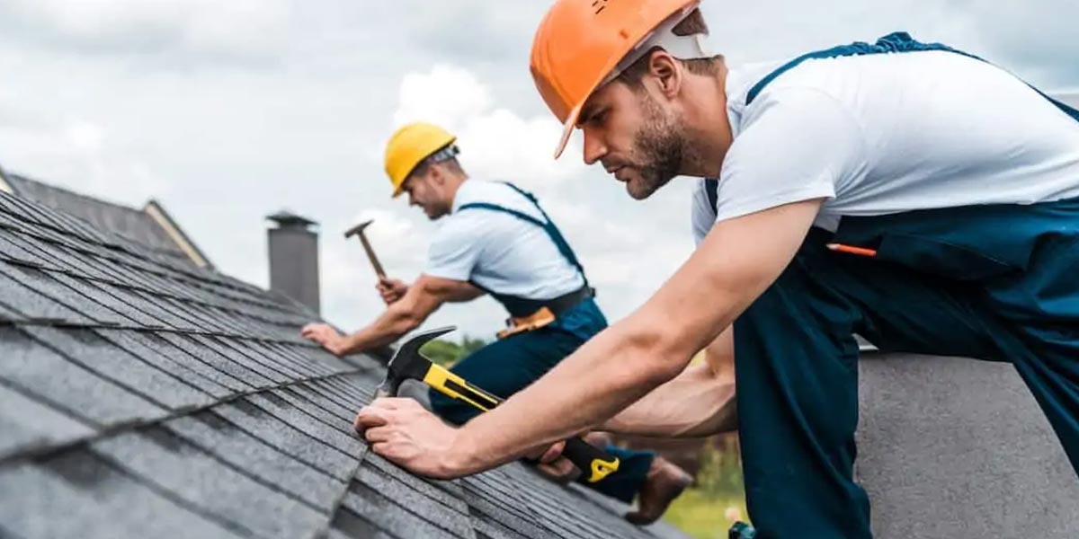 Roofer on Roof