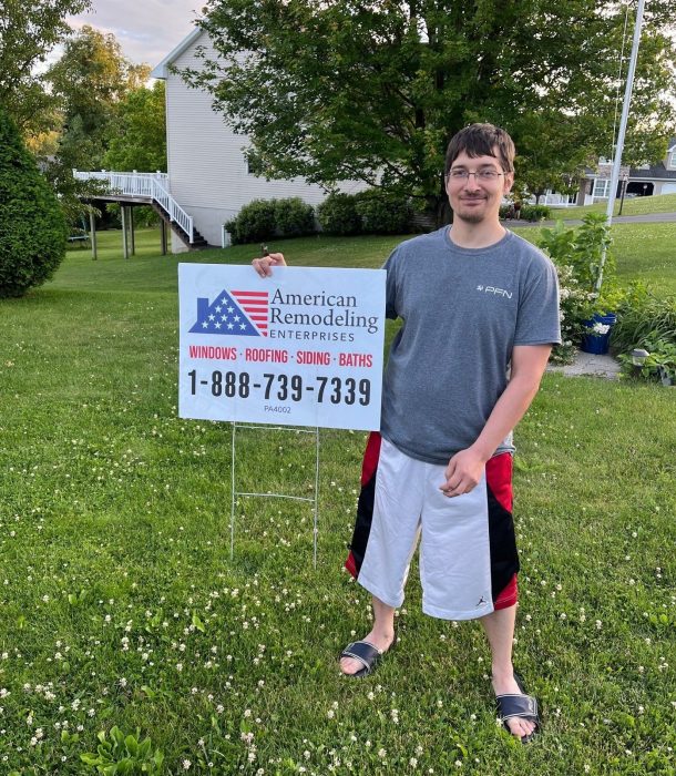 happy homeowner